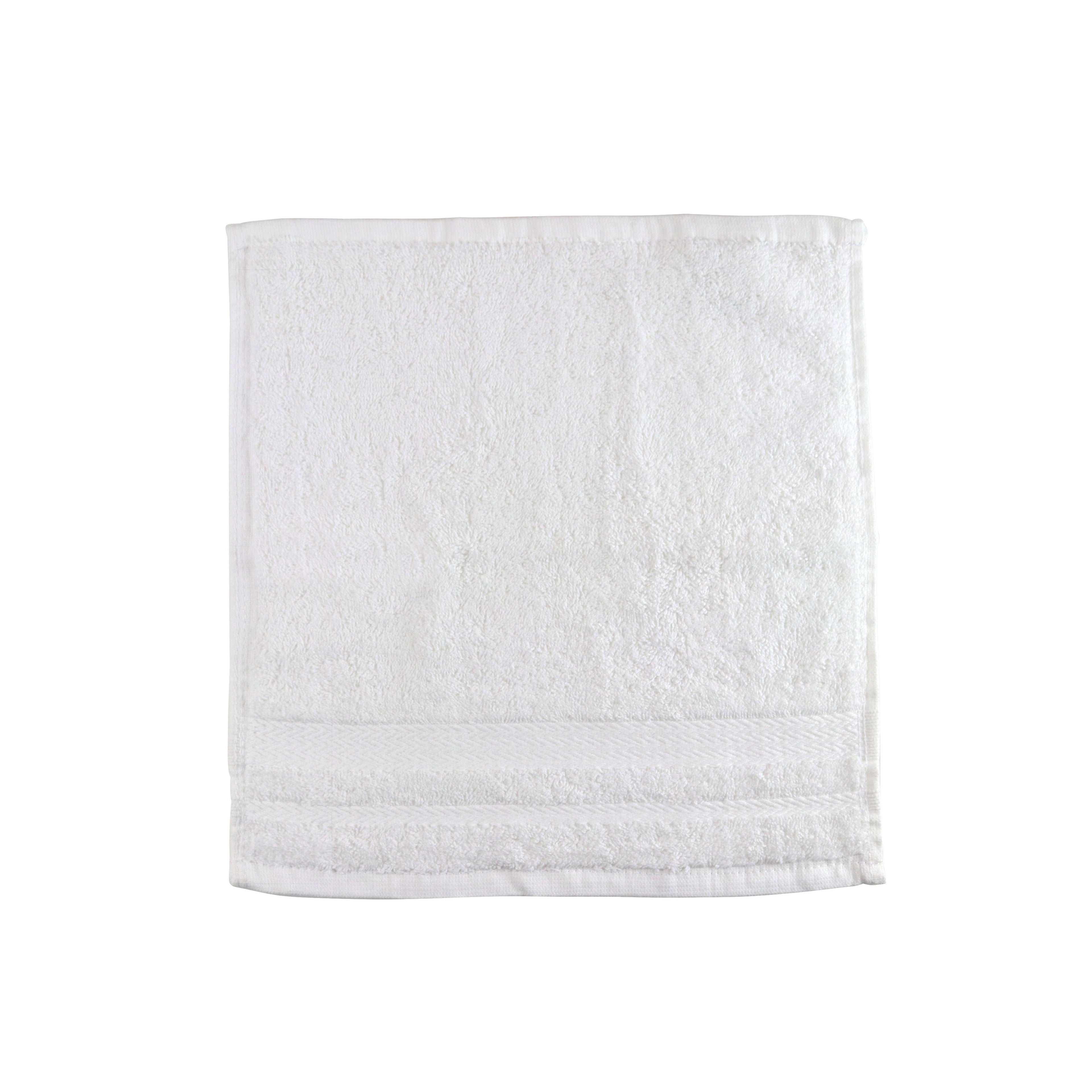 Magellan Washcloth Set of 12 - White - 13" x 13" - Cotton
