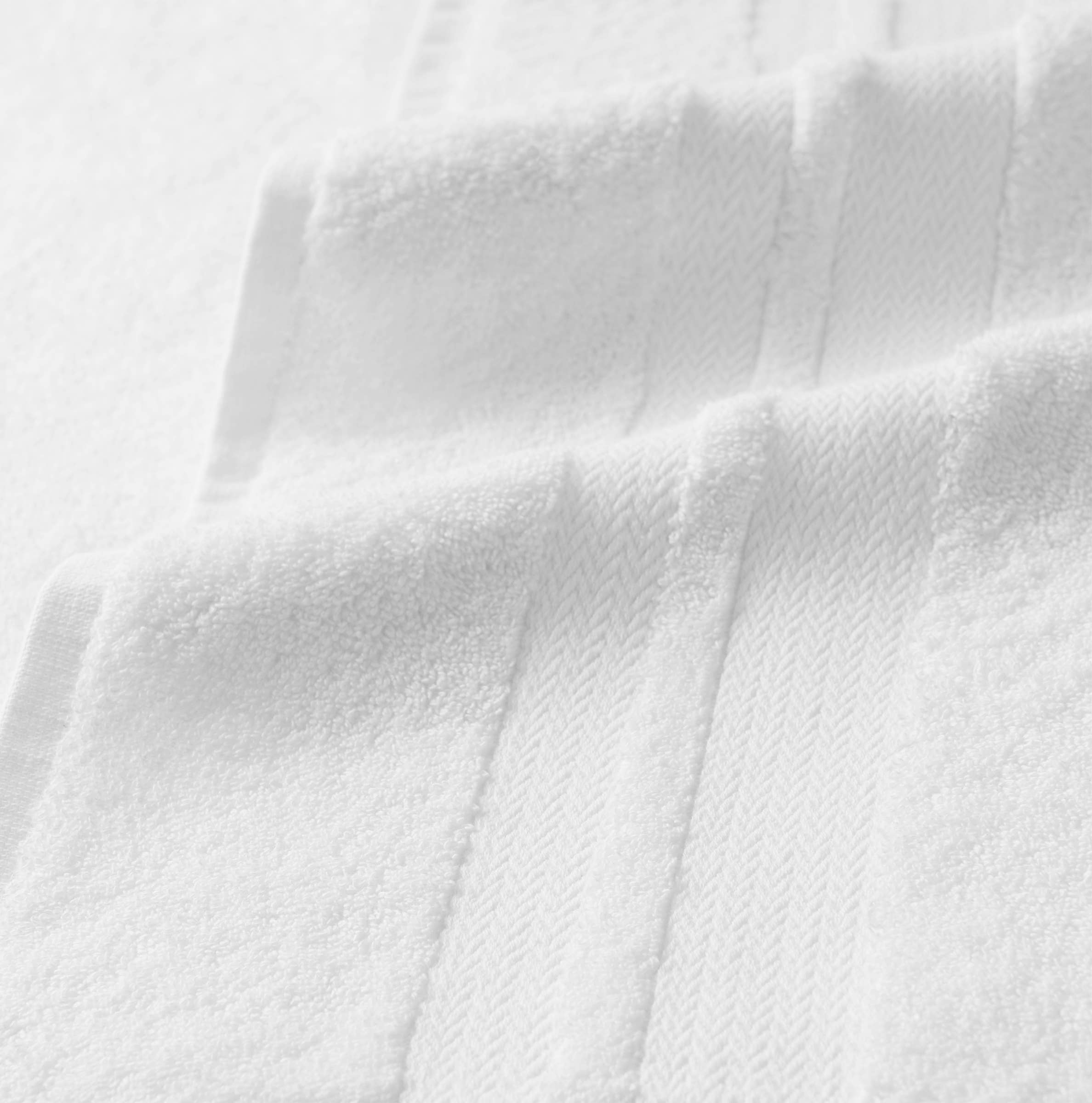 Magellan Washcloth Set of 12 - White - 13" x 13" - Cotton